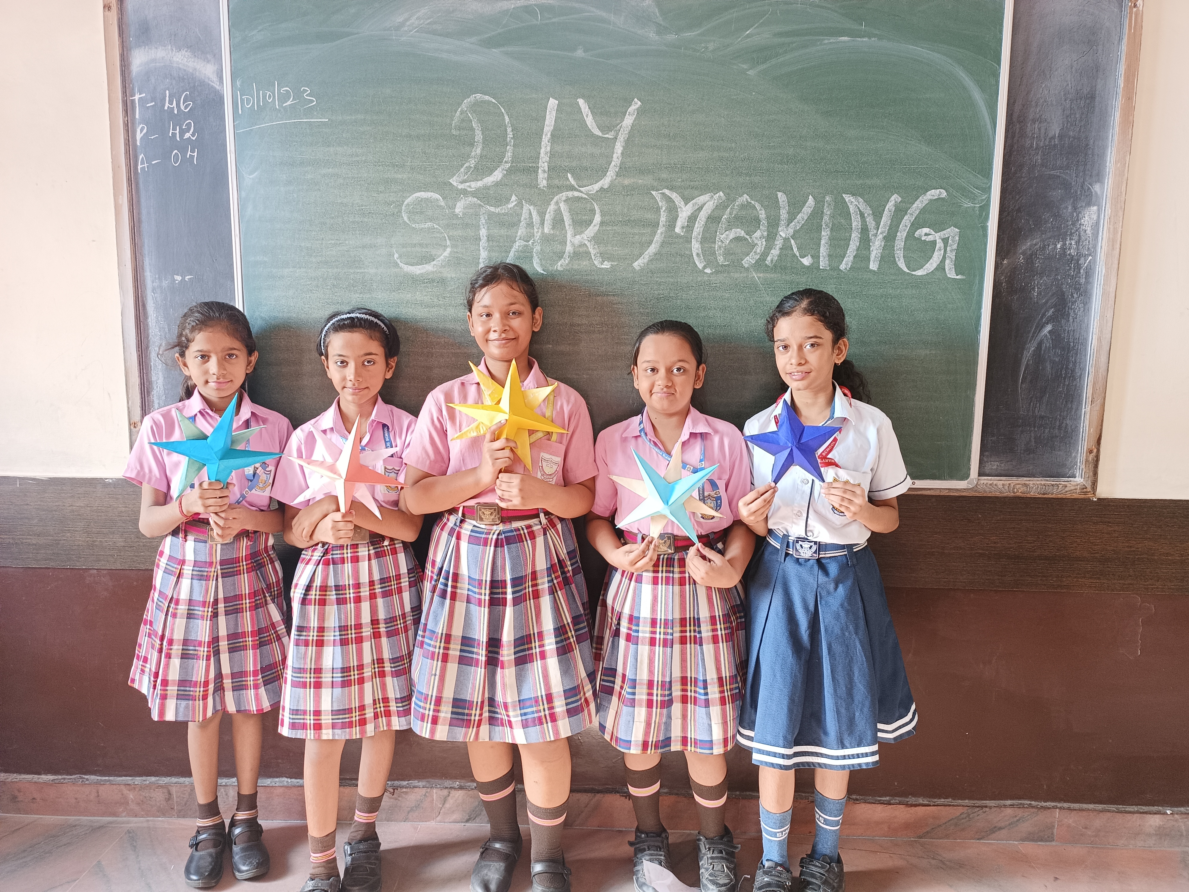 Class 5th DIY Star Making :: St. Mary's Public School