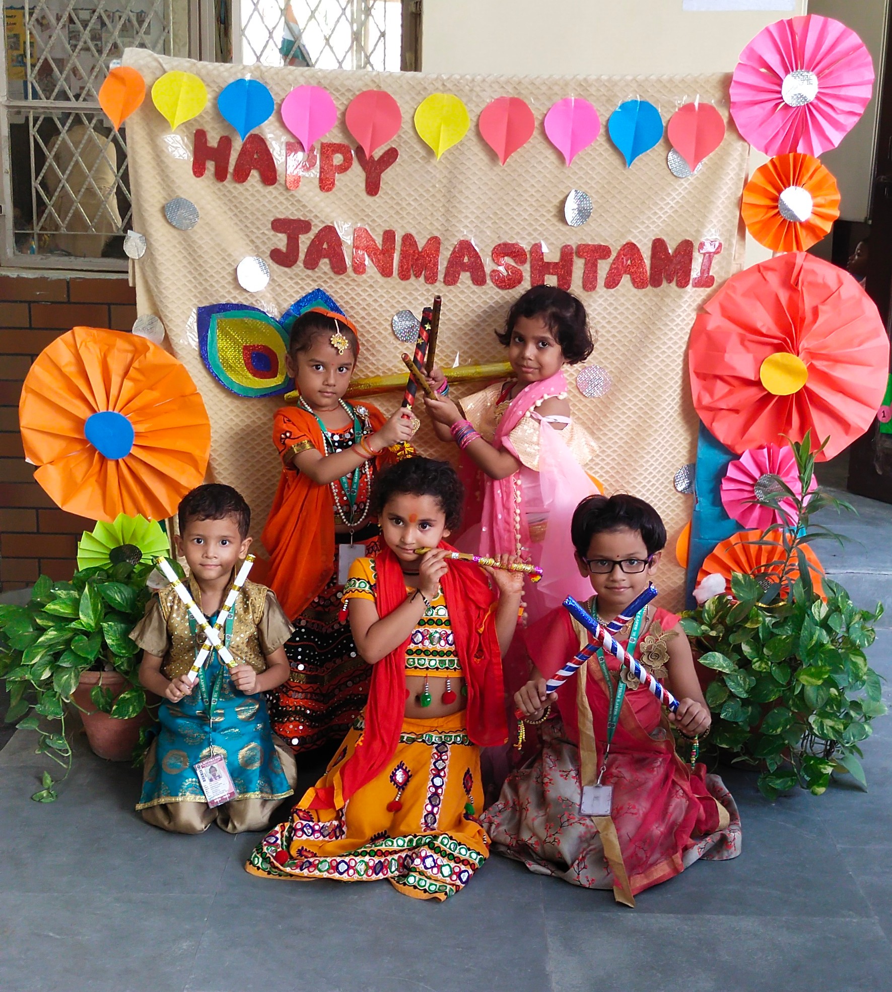 Janmashtami Celebration By Pre School And Pre Primary Toddlers St 